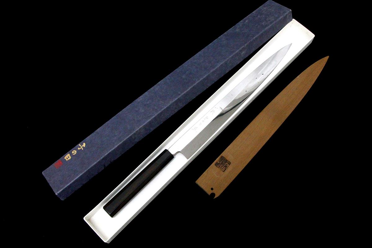 楽天市場】【中古】【極美品】子の日 一鉄 柳刃包丁 尺一 水本焼 水鏡