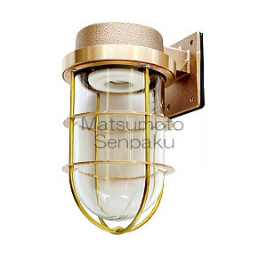 楽天市場】松本船舶 ウォールライトシリーズ 2号フランジ ゴールド