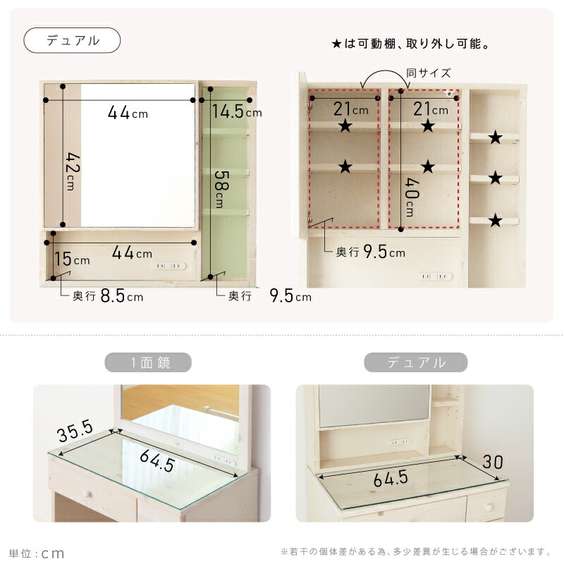 楽天市場】クーポンで3%OFF! 組み立て超簡単！上下連結のみ ドレッサー