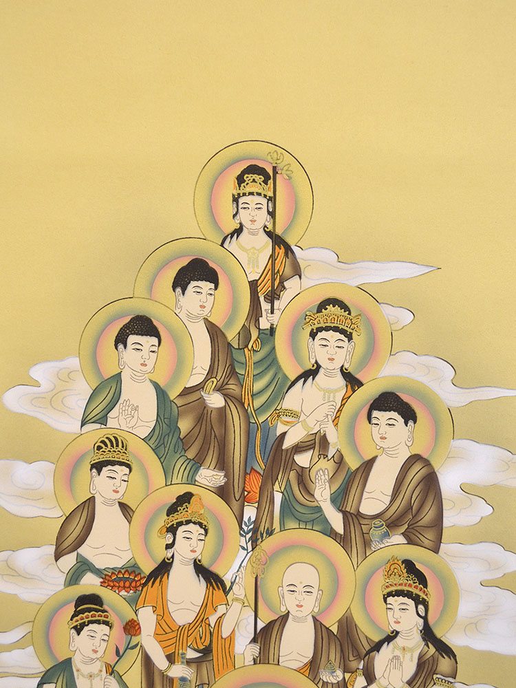 楽天市場】【ポイント10倍 〜2/23 01:59】掛軸「十三仏」大師入り 4尺