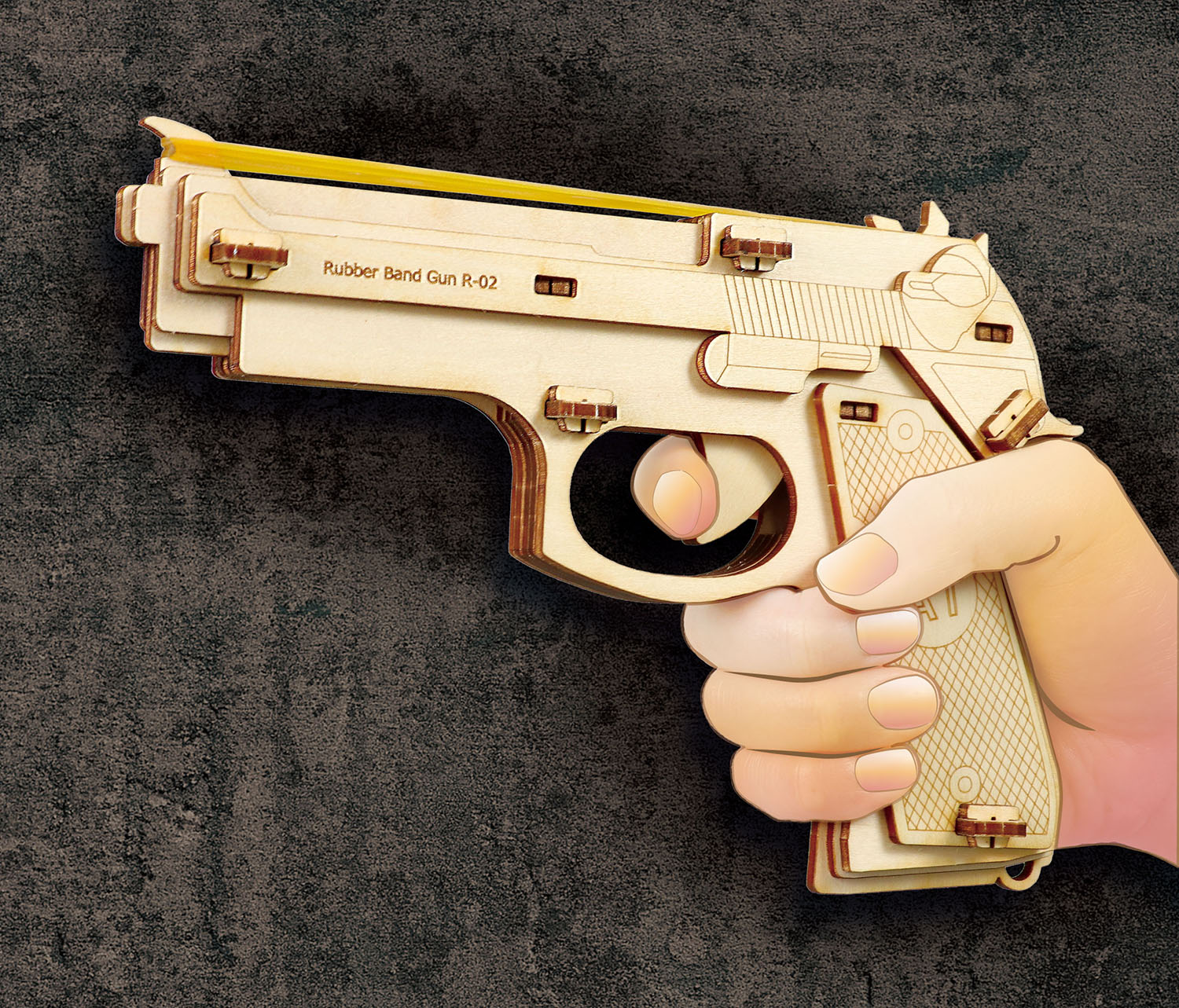 楽天市場】アーテック 木製9連式輪ゴム銃(1個) 夏休み 工作 自由研究