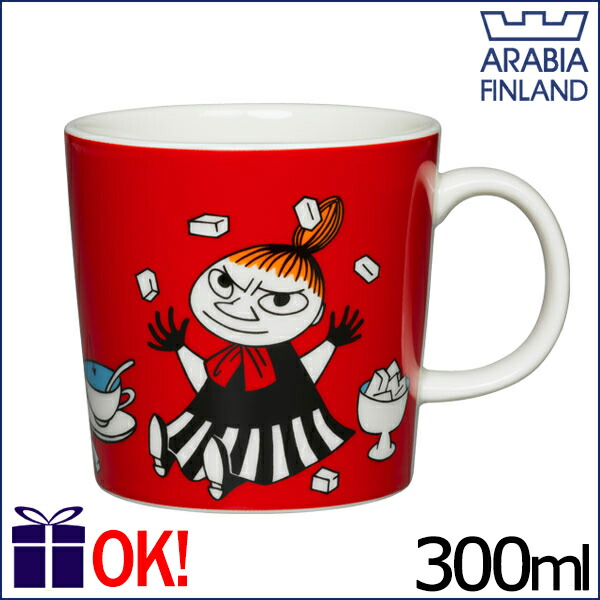 楽天市場】アラビア ムーミン マグカップ 300ml リトルミイ レッド
