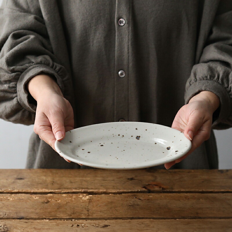 楽天市場】Homeland 信楽焼 オーバル皿 20cm お皿 プレート 取り皿