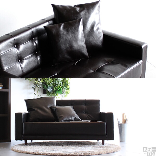 楽天市場】ローソファー 2人掛け コンパクト 大きめ 脚付き 二人