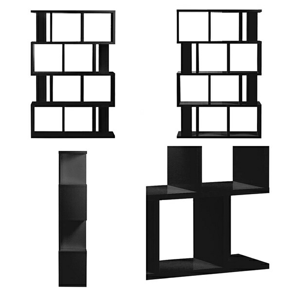 楽天市場】飾り棚 おしゃれ オープンラック ブラック 黒 ディスプレイ