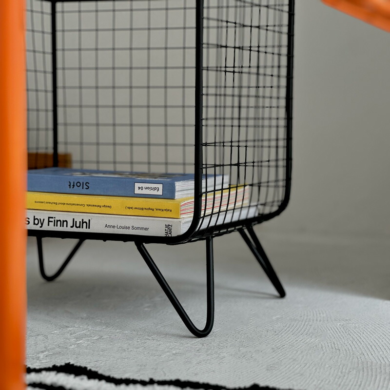 楽天市場】ブラック スタンド付き スチールメッシュ 2段ラック【ART OF