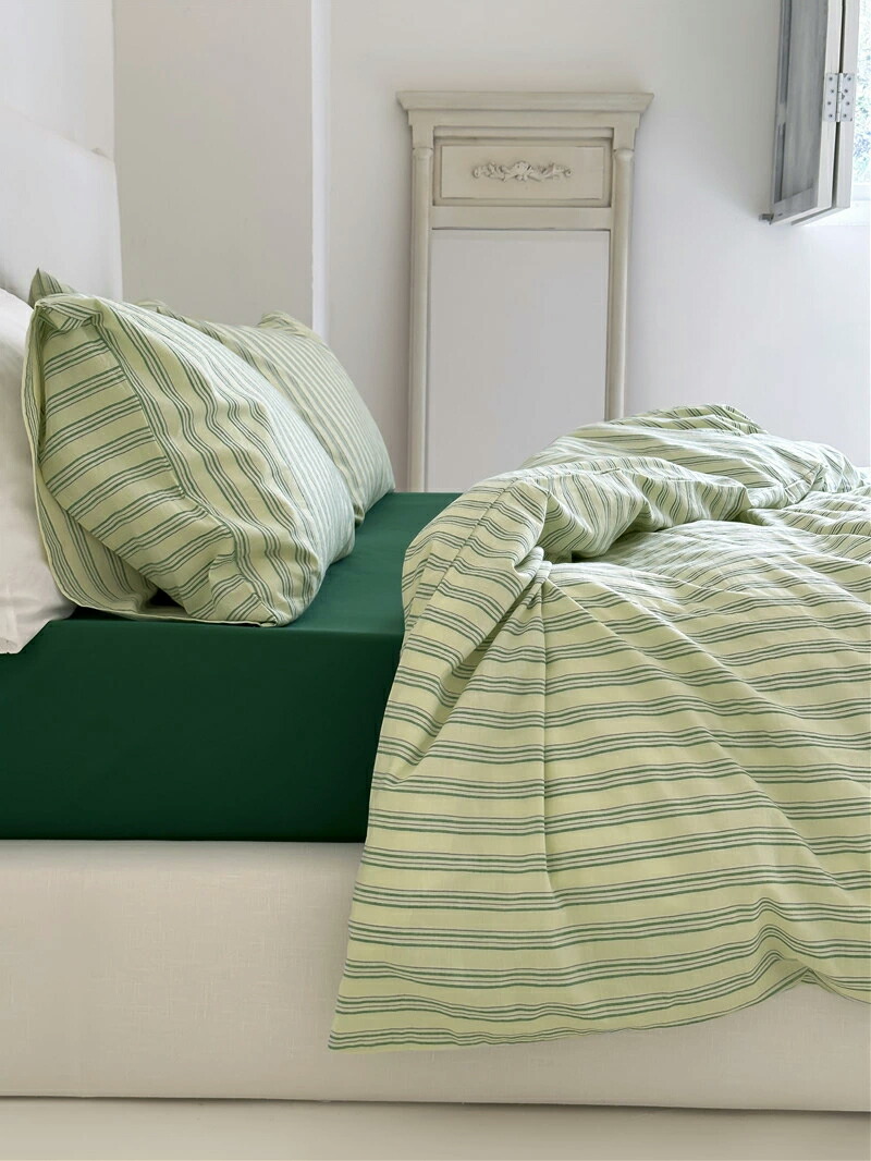 楽天市場】cream×green クラスターストライプ 布団カバーセット【ART