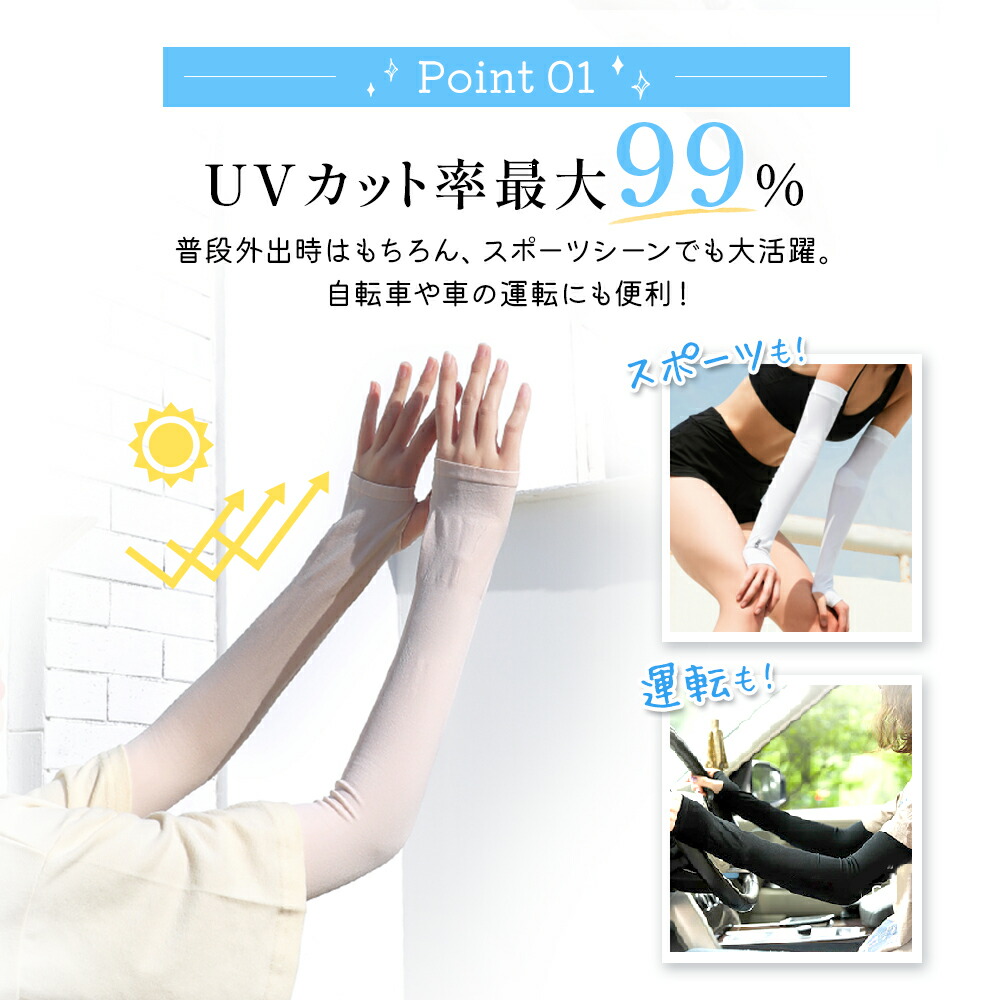 楽天市場】【☆驚愕！!20倍ポイント配布中】 アームカバー 冷感 UV