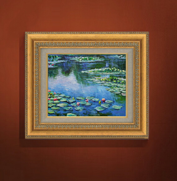 楽天市場】【油絵 直筆仕上げ】クロード・モネ 睡蓮 （5） F3サイズ 額