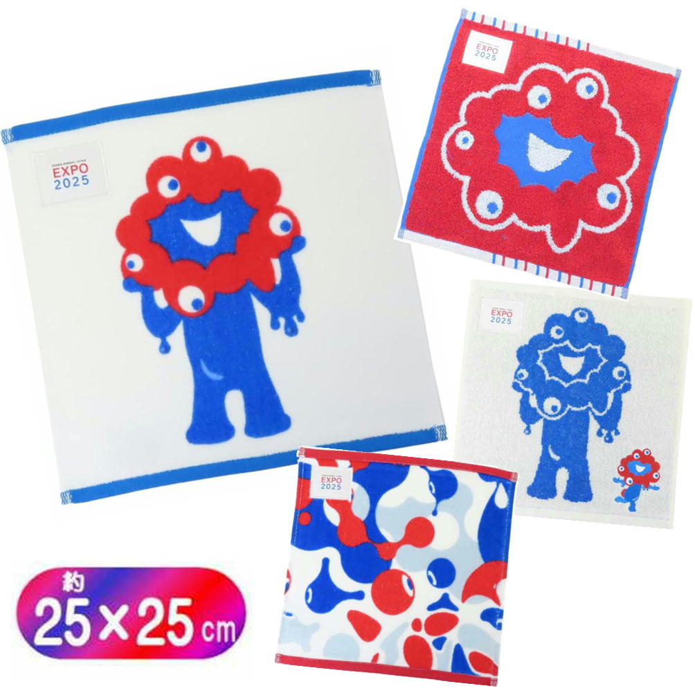 楽天市場】万博 ミャクミャク ミニタオル 2025大阪関西万博 デザイン