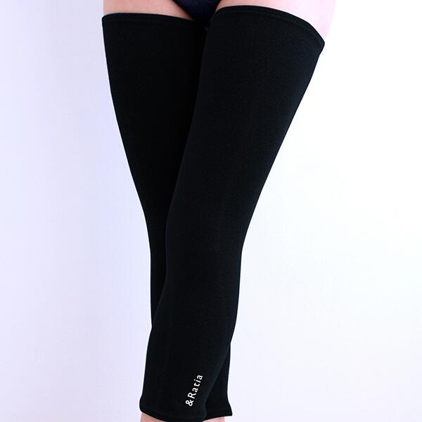 楽天市場】＆Ratiaアンドラティア ロングサポーター 脚用 ブラック New