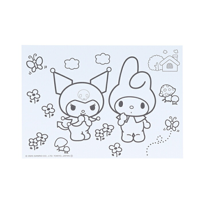 楽天市場】サンリオキャラクターズ ぬってかざれる！パレットぬりえ