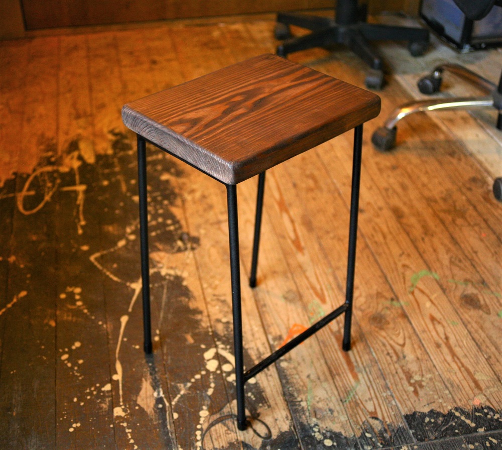 楽天市場】【鉄職人の椅子】 素朴な鉄脚 スツール（高さ500mm）※400mm