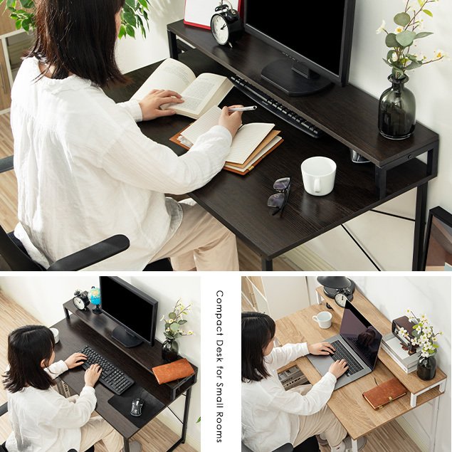 楽天市場】パソコンデスク 机 デスク 書斎デスク 学習机 PCデスク 収納