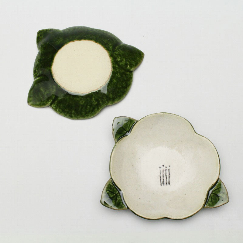 楽天市場】織部花椿 銘々皿揃［5枚セット］ : 和食器と和雑貨のお店 舞陶館