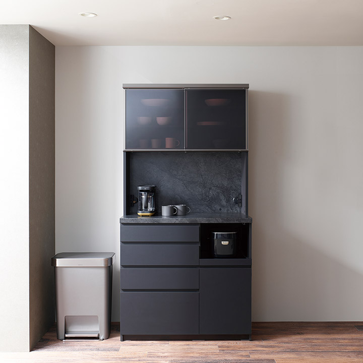 楽天市場】パモウナ 食器棚 幅100cm 奥行50cm 高さ198cm CP 完成品 棚