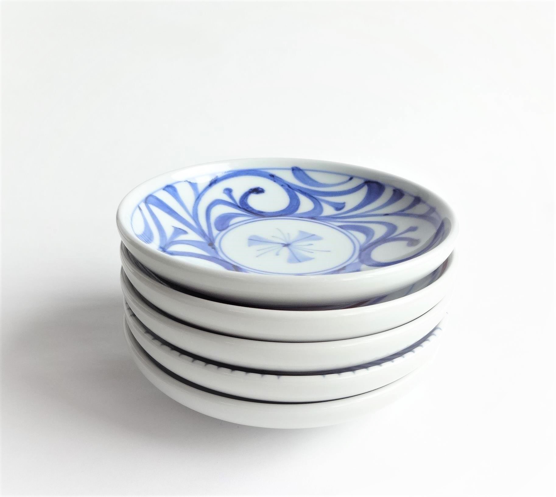 楽天市場】丸皿5点セット 砥部焼 梅山窯 4.6寸切立丸皿 取り皿 実用的