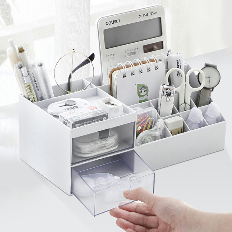 楽天市場】デスクオーガナイザー 卓上 小物入れ ペン立て 卓上収納