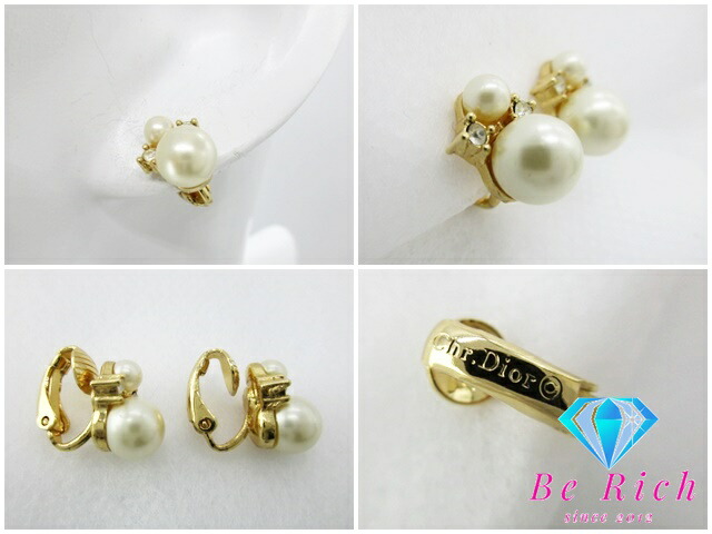 楽天市場】クリスチャン ディオール Christian Dior フェイク パール