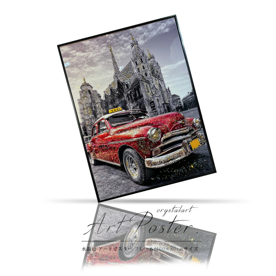 楽天市場】期間中ポイント10倍 アートポスター 車 外車 フレーム付
