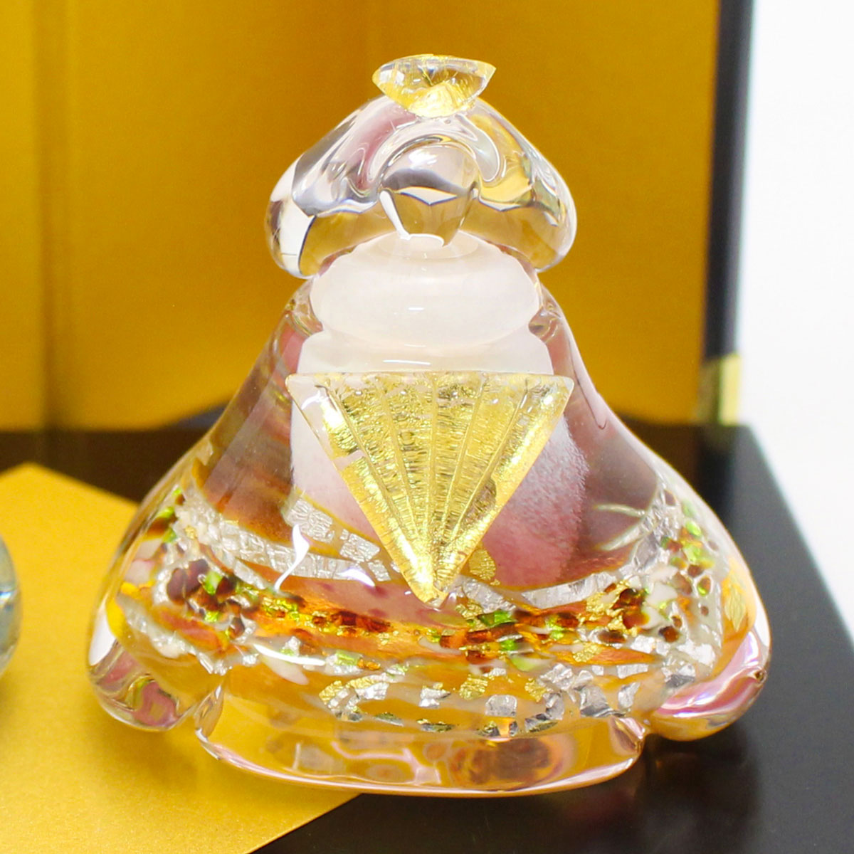 楽天市場】ガラスのお雛様 華雛（はなびな） 雪洞（ぼんぼり）付き