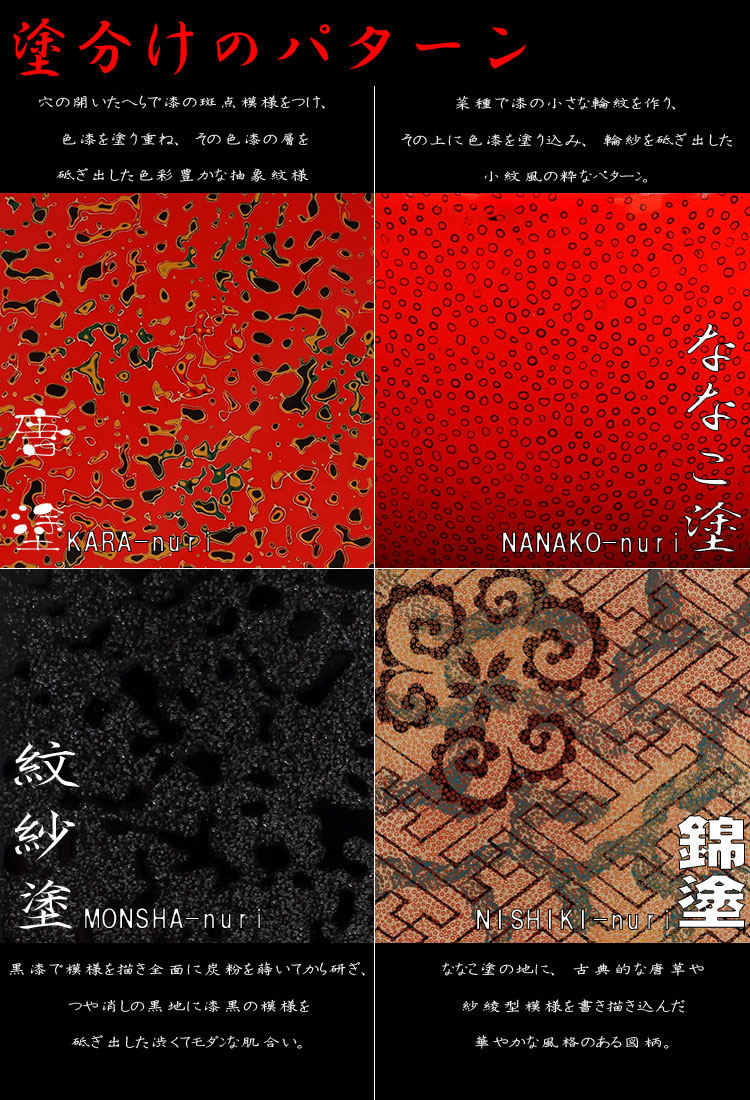 楽天市場】【津軽塗 唐塗】茶托揃4寸唐塗 【赤上IO-025/呂上IO-026