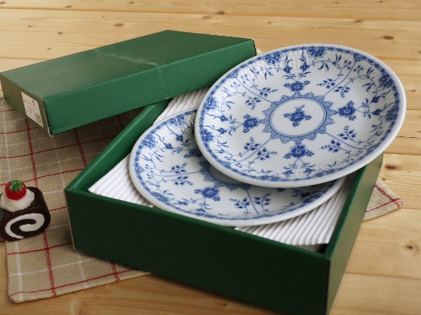 楽天市場】美濃焼 洋食器 ブルーシェル ケーキ皿 5枚セット 19cm皿径