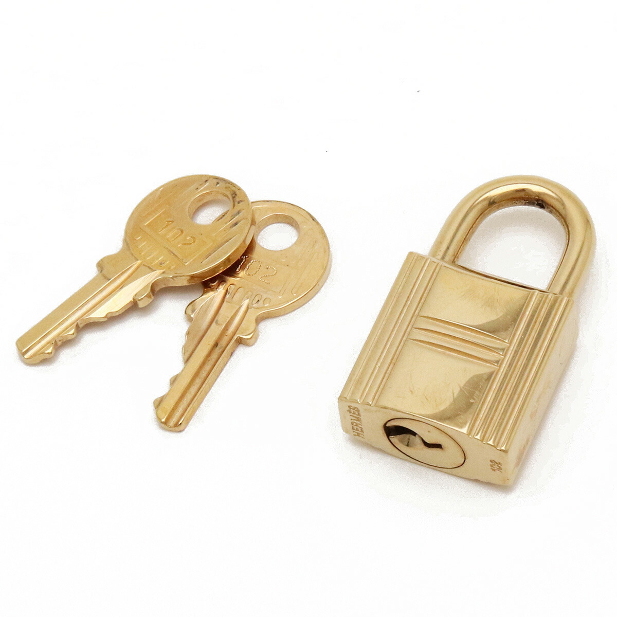 楽天市場】HERMES エルメス カデナ パドロック 南京錠 No.102 鍵 カギ