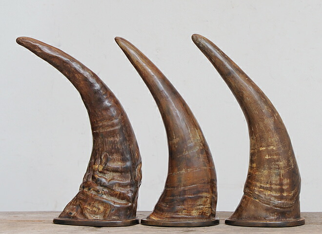楽天市場】【オブジェ 置物 水牛 角 無骨 バー ショップ インテリア