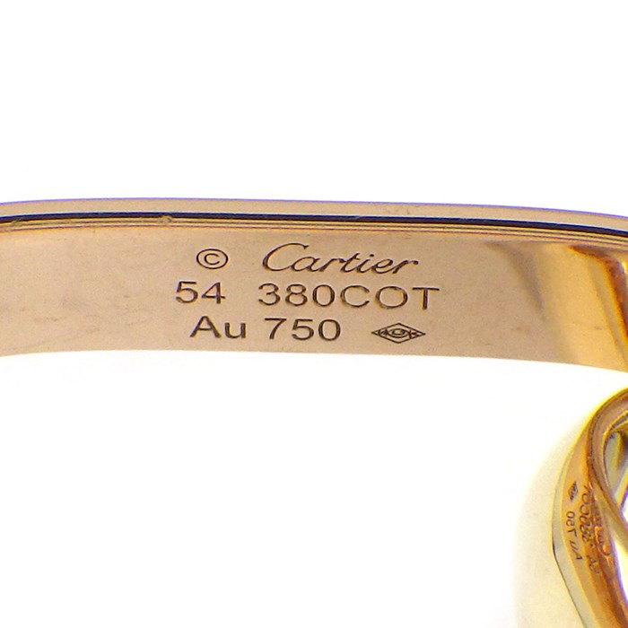 楽天市場】カルティエ Cartier リング トリニティ クッションシェイプ