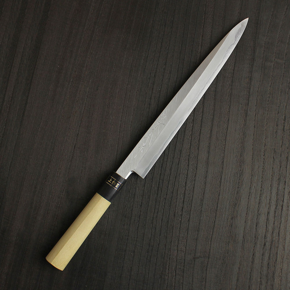楽天市場】刺身用 刺身包丁(柳刃包丁) 白二（上作）II 〔 安来鋼 白鋼2