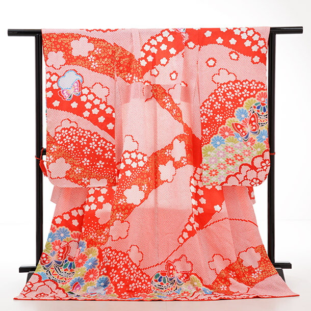 楽天市場】七五三 7歳 着物 正絹 フルセット レンタル 女の子7575 総