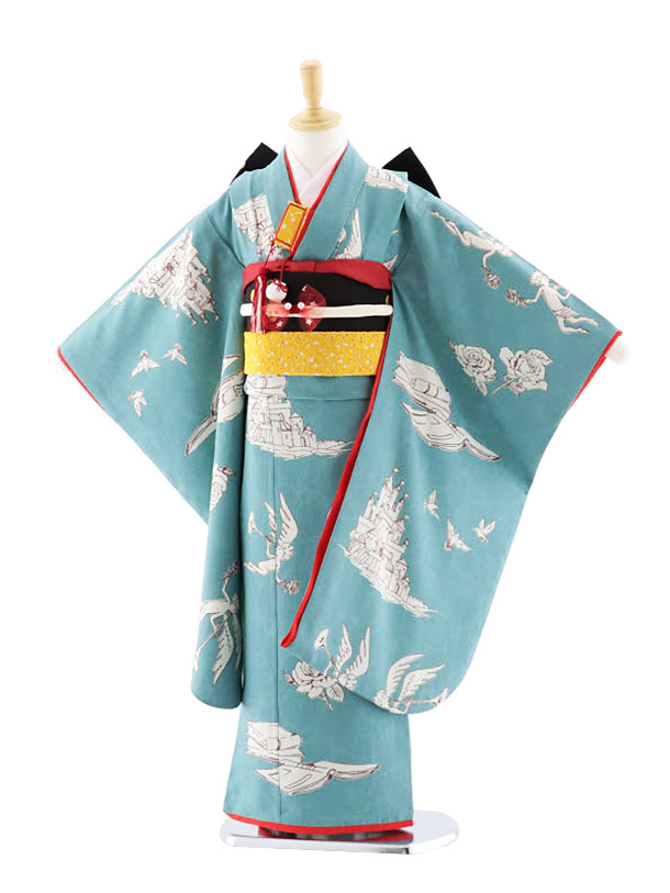 楽天市場】七五三 着物 7歳 フルセット レンタル 女の子 7694 モダン