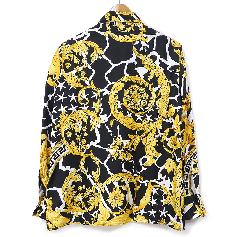 楽天市場】【中古】ヴェルサーチェ VERSACE シルクシャツ バロック柄