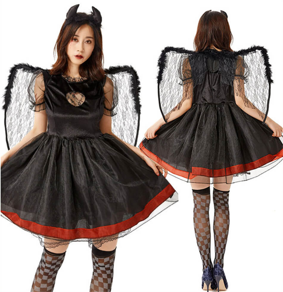 楽天市場】クリスマス コスプレ 仮装 天使 悪魔 魔女 デビル