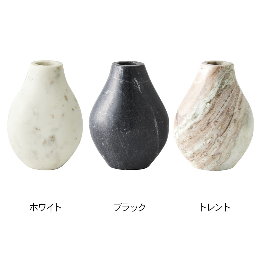 楽天市場】幅7cm フラワーベース 大理石 花瓶 マーブルベース フラット