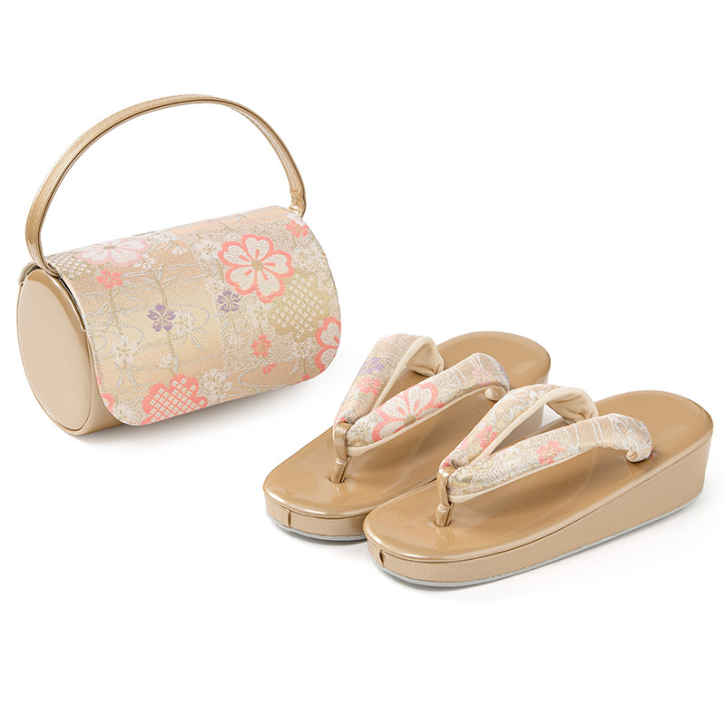 楽天市場】七五三 草履バッグセット 7歳 21cm 金 銀 紫 ピンク 赤 水色