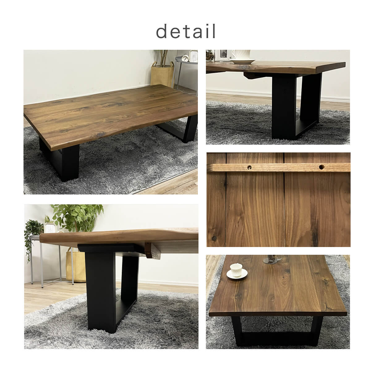 楽天市場】☆座卓 幅150cm ローテーブル ちゃぶ台 ウォールナット無垢