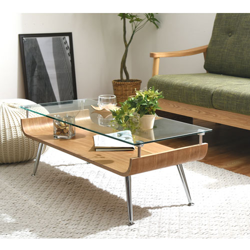 楽天市場】机 ガラス 木製 コレクションテーブル ディスプレイテーブル