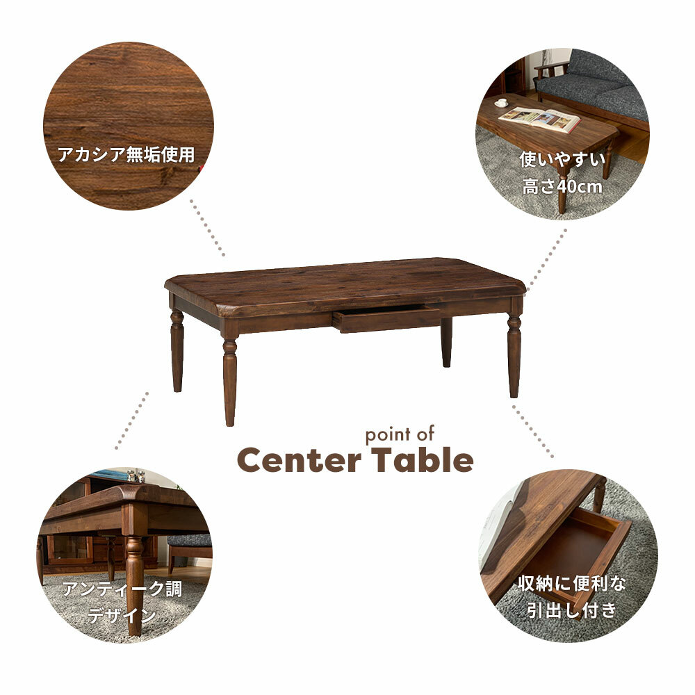 楽天市場】【ｻﾀﾃﾞｰｸｰﾎﾟﾝ10％off】テーブル おしゃれ 115センター