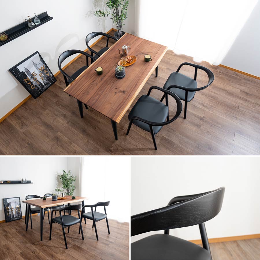 楽天市場】ダイニングチェア 2脚セット 北欧 おしゃれ モダン 肘付き 2