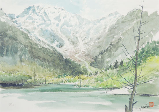 楽天市場】絵画 上高地 （後藤勝美） 送料無料 【海・山】ジクレー版画