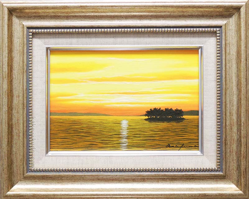 楽天市場】絵画 油絵 宍道湖 (朝隈敏彦) 送料無料 【肉筆】【油絵