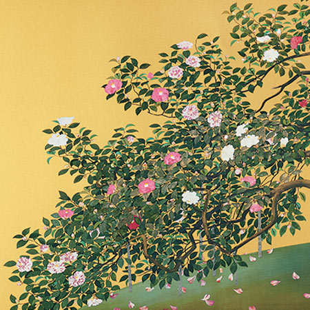 楽天市場】速水御舟 絵画 名樹散椿 送料無料 【複製】【美術印刷