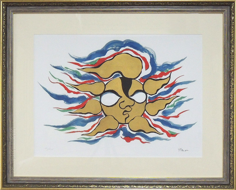 楽天市場】岡本太郎 セリグラフ 太陽 送料無料 【新品】【複製】【巨匠