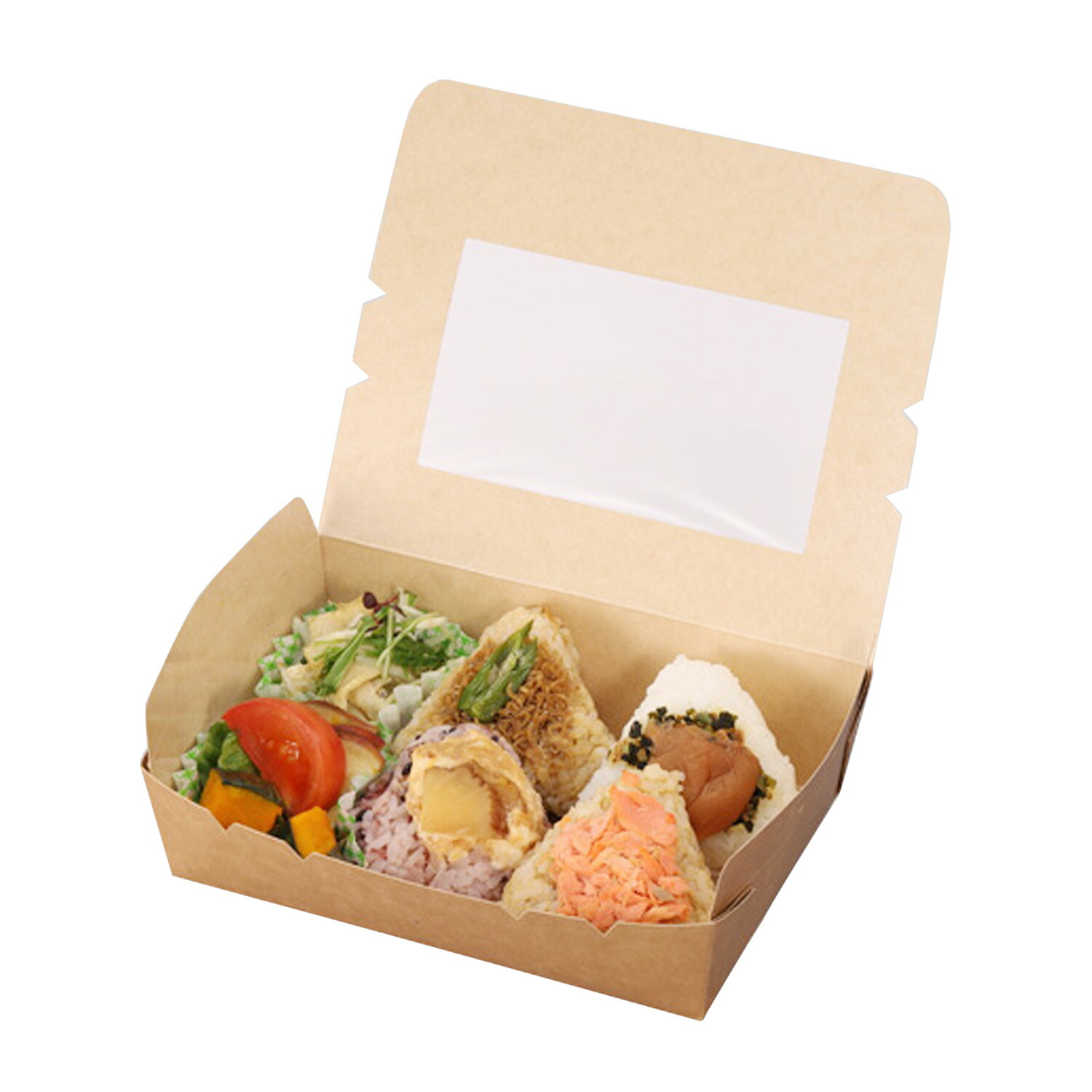 楽天市場】(規格変更)窓付きランチボックス(M) クラフト 入数 : 50