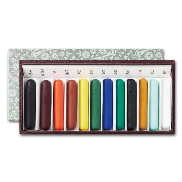 楽天市場】【マラソン限定10％OFF】上羽絵惣 特製新棒絵具12色セット