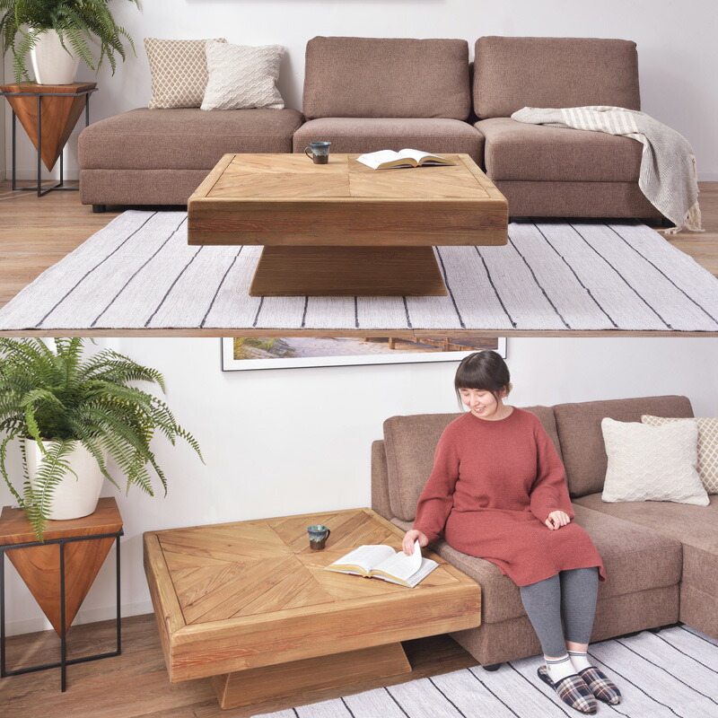 楽天市場】テーブル リビングテーブル センターテーブル 正方形 ロー