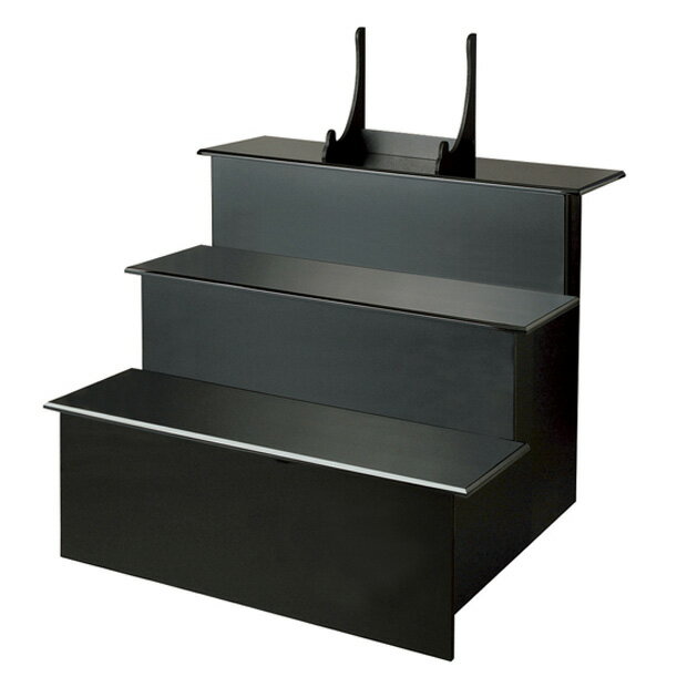 楽天市場】盆棚 精霊棚 黒塗り祭壇（3段） ( 仏具 お盆 後飾り 祭壇