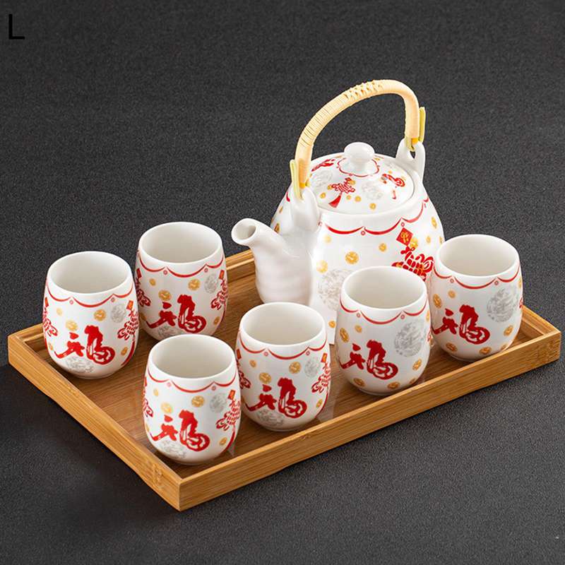 楽天市場】ティーセット 花柄 6客セット 茶器セット ティーポット 茶盤